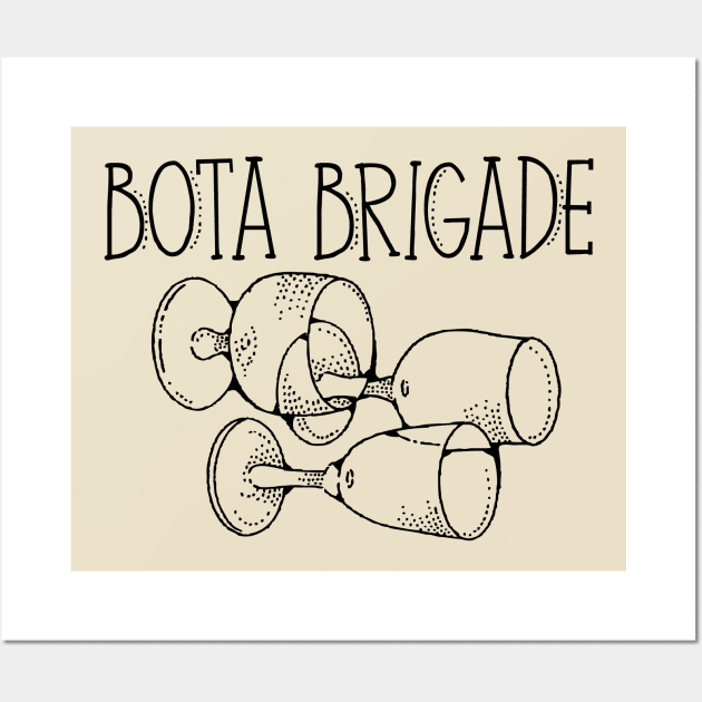 Bota Brigade Black Wall Art by eatitology